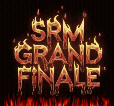 SRM Grand Finale Logo With Flames GIF