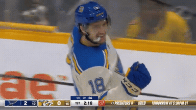 St. Louis Blues Logo Saying Tonight GIF