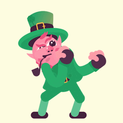 St. Patrick's Day Angry Leprechaun GIF
