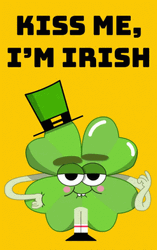 St. Patrick's Day Kiss Me GIF