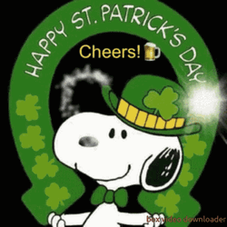 St. Patrick's Day Snoopy GIF