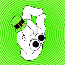 St Patricks Day Birthday Hands Flicking GIF