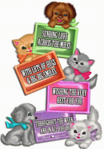 Stack Greeting Cards Sending Love Across Miles GIF
