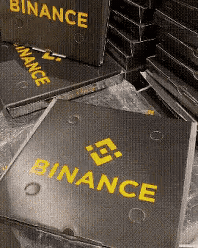 Stack of Binance Boxes
