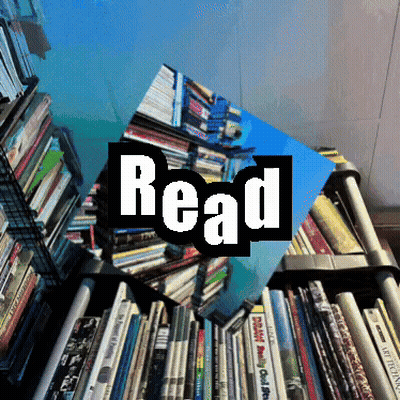 Stack Of Books Saying Read GIF