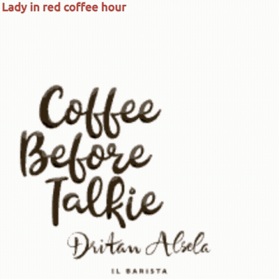 Stack Of Coffee Cups Saying Coffee Before Talkie GIF