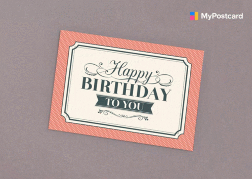 Stack Of Happy Birthday Cards GIF