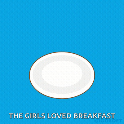 Stack Of Heart Shaped Pancakes The Girls Loved Breakfast GIF