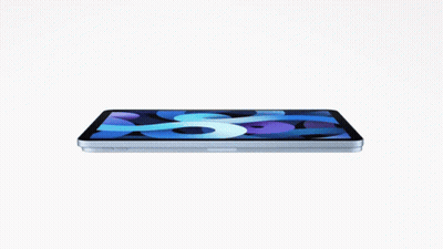 Stack Of IPads Including Blue GIF