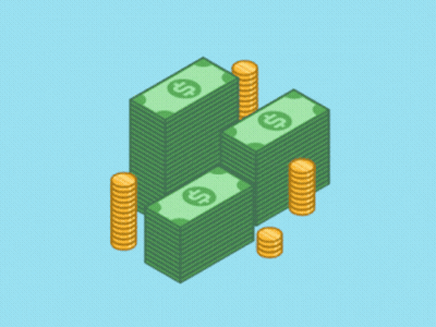 Stack Of Money With Dollar Sign GIF