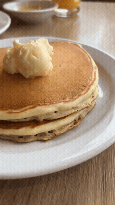 Stack Of Pancakes With Butter GIF