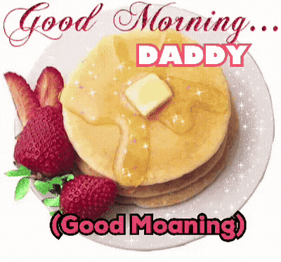 Stack Of Pancakes With Syrup Butter And Strawberries GIF