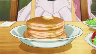 Stack Of Pancakes With Syrup GIF