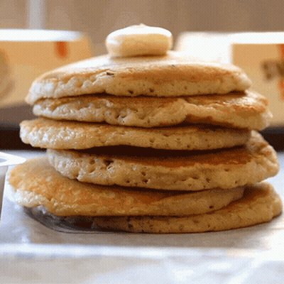 Stack Of Pancakes With Syrup GIF