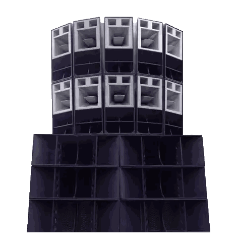 Stack Of Speakers With EA Sticker
