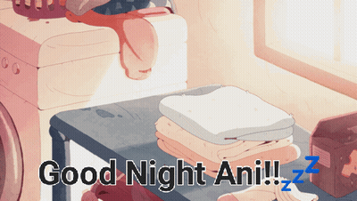 Stack Of Towels With Good Night Ani GIF