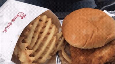 Stack Of Waffles With Syrup Being Poured GIF