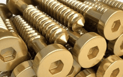 Stacked Gold Screws GIF