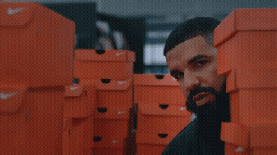 Stacked Orange Nike Boxes GIF