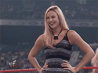 Stacy Keibler In Black Shining Outfit GIF