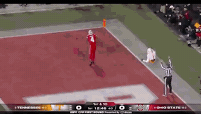 Stadium Full Of People With CBS Big Ten Logo GIF