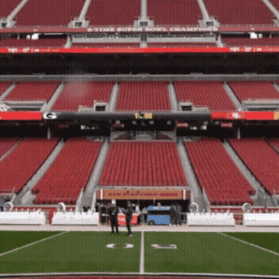 Stadium With Super Bowl Text GIF