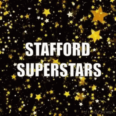 Stafford Superstars Poster Surrounded By Gold Stars