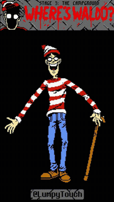 Stage 3 Of The Campground Where 'S Waldo ? By Clumpytouch GIF