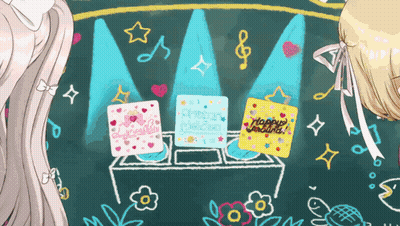 Stage With Happy Wedding Sign GIF