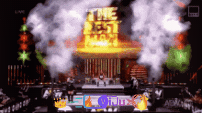 Stage With Smoke Saying The Best Man GIF