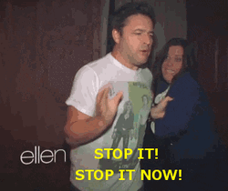 Stahp Scared Staff Ellen Degeneres Show GIF