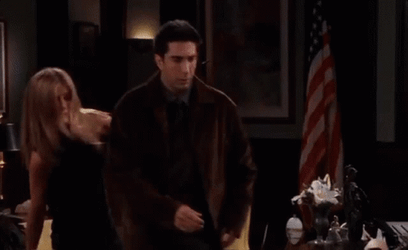 Stahp Typing Ross Geller Friends GIF