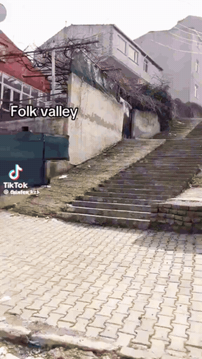 Staircase To Folk Valley Building GIF