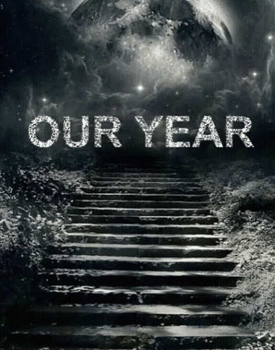 Stairs To Moon Saying Our Year In Silver GIF
