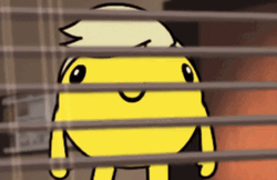 Stalking Cartoon Puffball Pacnub GIF