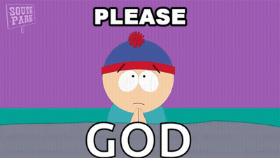Stan Marsh From South Park Praying To God With His Hands Folded GIF