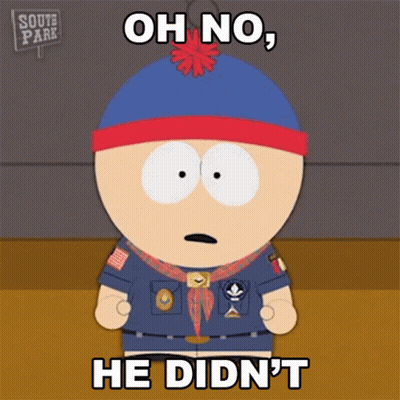 Stan Marsh From South Park Says He Didn't GIF