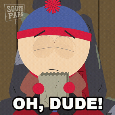 Stan Marsh Holding Bag In Mouth GIF