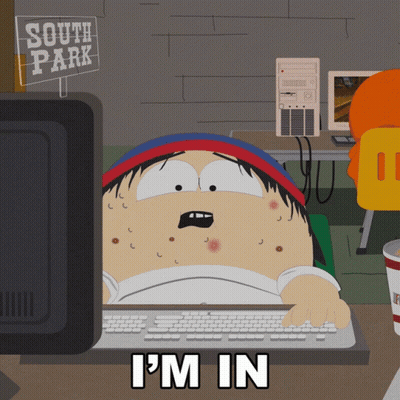 Stan Marsh Sitting At Keyboard GIF