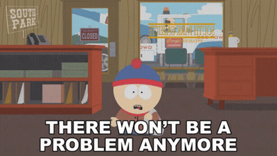 Stan Marsh Standing In Front Of Closed Sign GIF