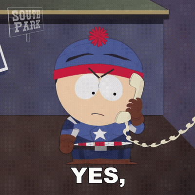 Stan Marsh Talking On Phone GIF