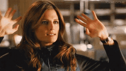 Stana Katic Frustrated Reaction