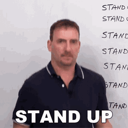 Stand Up Adam GIF