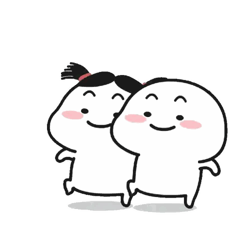 Standing Cartoon Characters Sticker