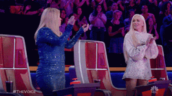 Standing Ovation Amazed Judges The Voice GIF