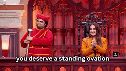 Standing Ovation Deserve Sarcastic Indian Meme GIF