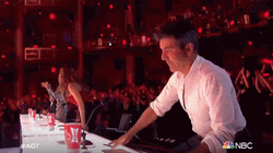 Standing Ovation Table Simon Cowell Clap GIF