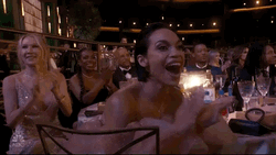 Standing Ovation Wow Rosario Dawson Emmy Awards GIF