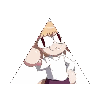 Standing Woman In Pyramid Sticker