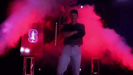 Stanford Baseball Brock Jones Entrance GIF